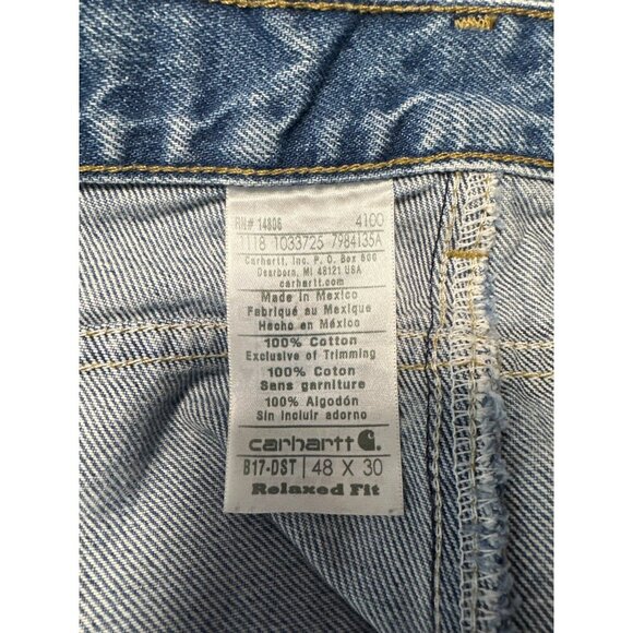 Carhartt Men's Relaxed Fit Jeans Size 48X30 - Picture 9 of 12